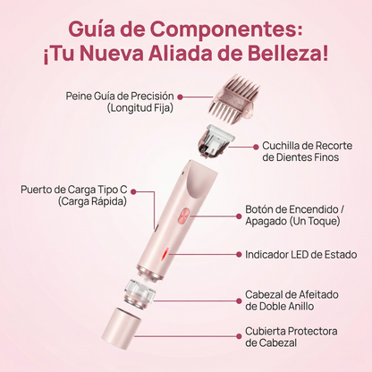 Afeitadora corporal 2 en 1